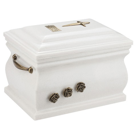 Composite cremation urn for ashes
