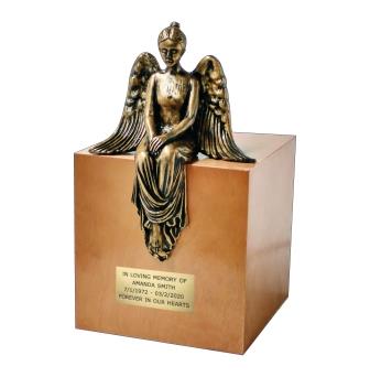 Funeral ashes casket Unique Memorial Cremation Urn Artistic Sculpture urn Angel