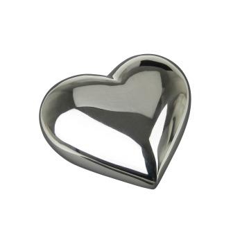 Keepsake-heart-chrome-silver Keepsake heart chrome, silver color