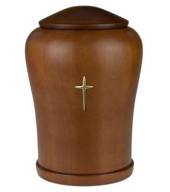 Hand Turned Wooden Cremation Urn for Adult