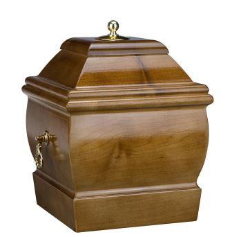 Natural wooden urns for ashes