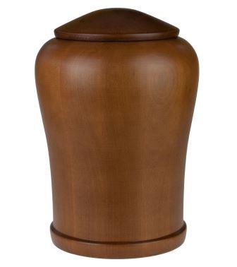 Natural wooden urns for ashes
