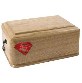 Urn for super hero, superman cremation urn
