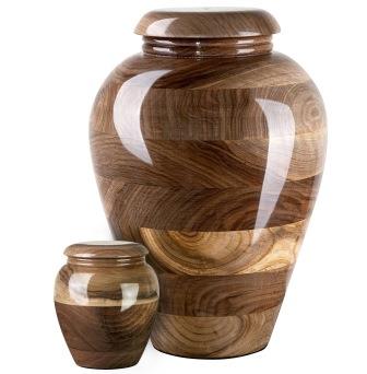 urns for ashes for adults, walnut cremation urn and keepsake, wooden urns for ashes