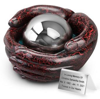 personalized-baby-cremation-urn-infant-cremation-urn-crackle-design Unique cremation urn for infant, child, baby, personalized child urn