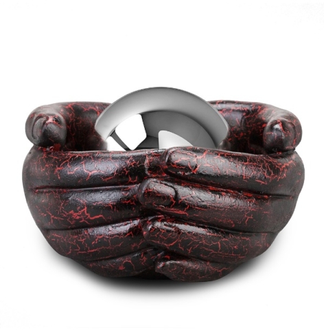Artistic child cremation urn, crackle hands, most beautiful urn for baby, cremation urn for fetus